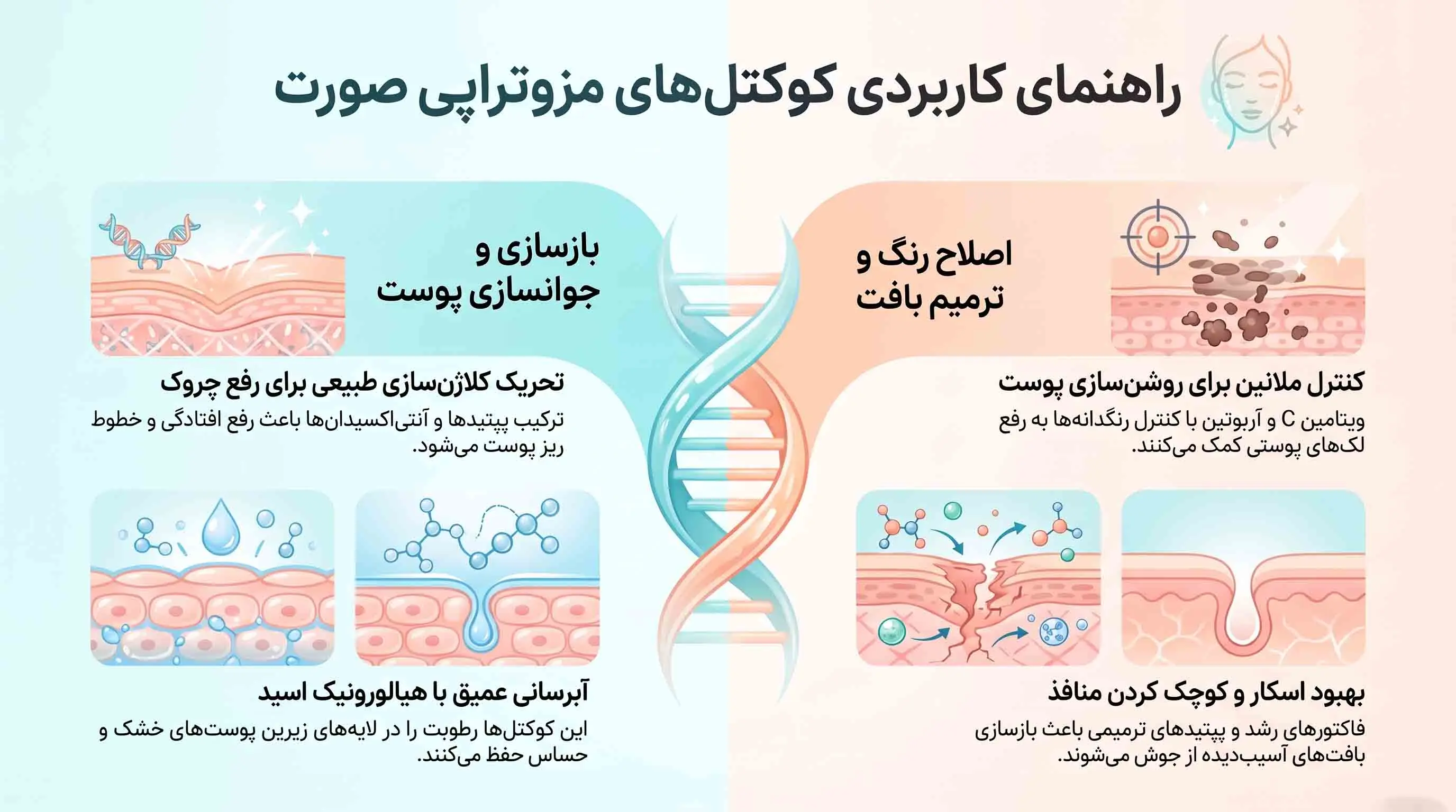 بهترین کوکتل مزوتراپی صورت - تصویر 2