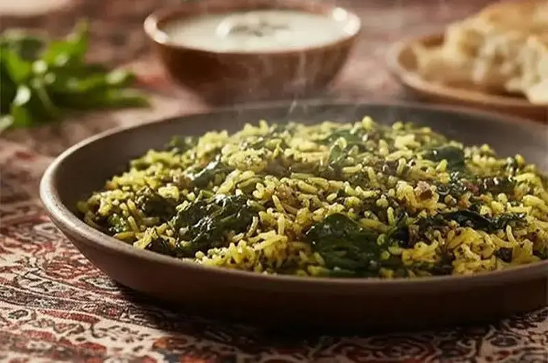 اسفناج پلو