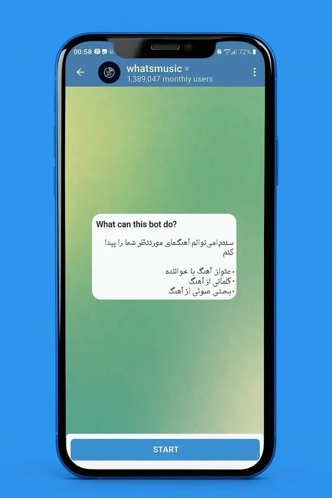 ربات پیدا کردن آهنگ از روی ویدیو اینستاگرام - تصویر 2