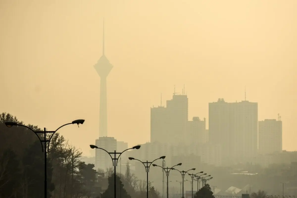 هوای تهران نارنجی شد
