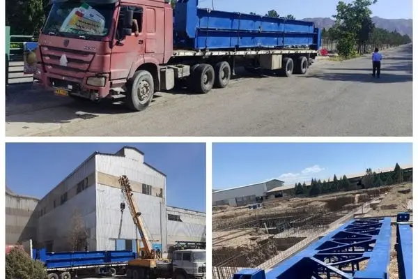 اولین محموله ستون‌های سالن ریخته‌گری فوق سنگین به مجتمع صنعتی اسفراین رسید