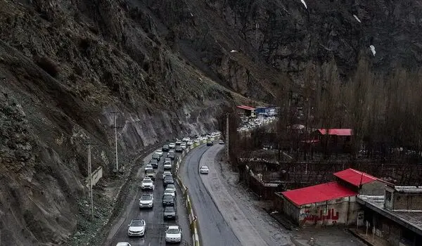 ترافیک سنگین در آزادراه تهران - شمال