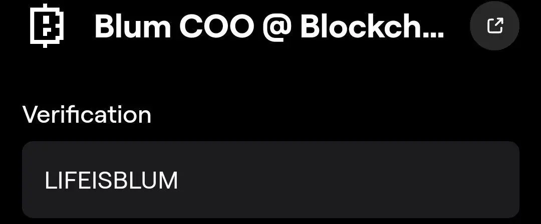 کد تسک Blum COO @ Blockchain Life بازی بلوم امشب ۴ دی ۱۴۰۳