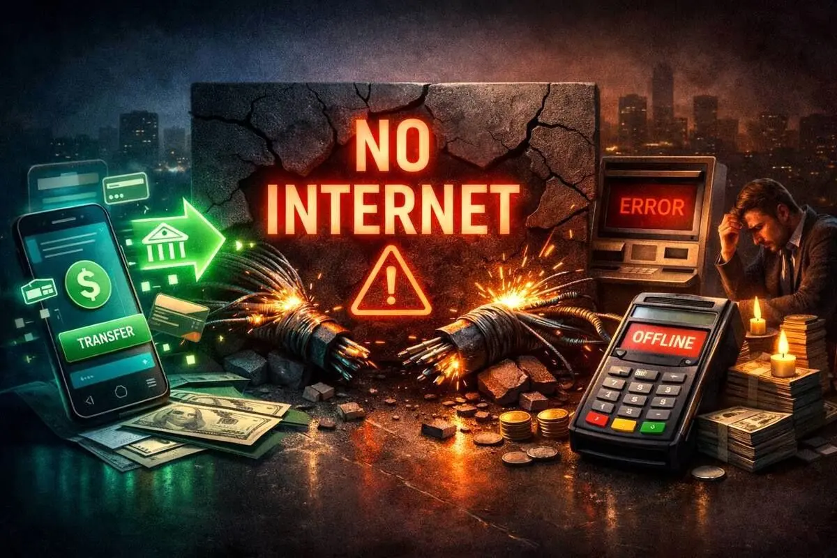 قبض خاموشی اینترنت برای اقتصاد؛ ۳۶۰ میلیون تراکنش پرید
