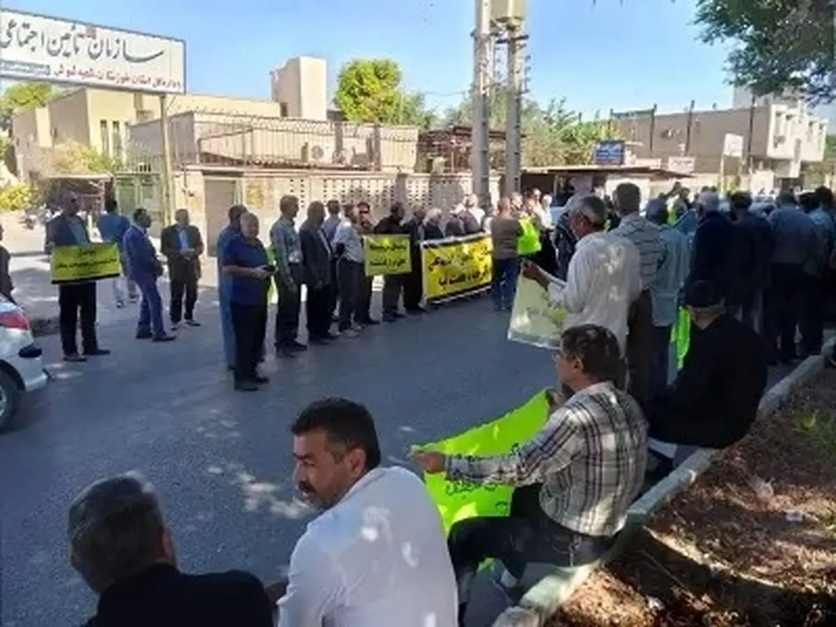 تجمع بازنشستگان تامین اجتماعی در برخی شهرها 