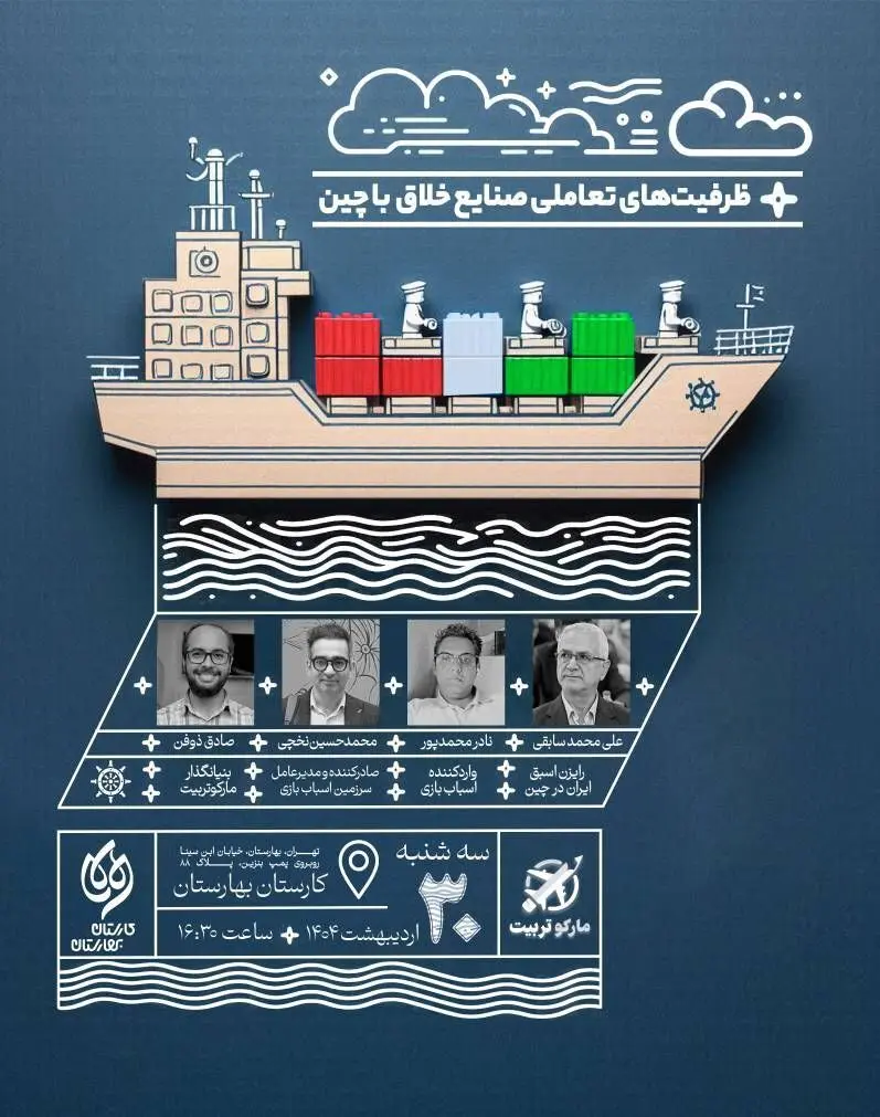 نشست تخصصی بررسی ظرفیت‌های تعاملی صنایع خلاق با چین برگزار می‌شود