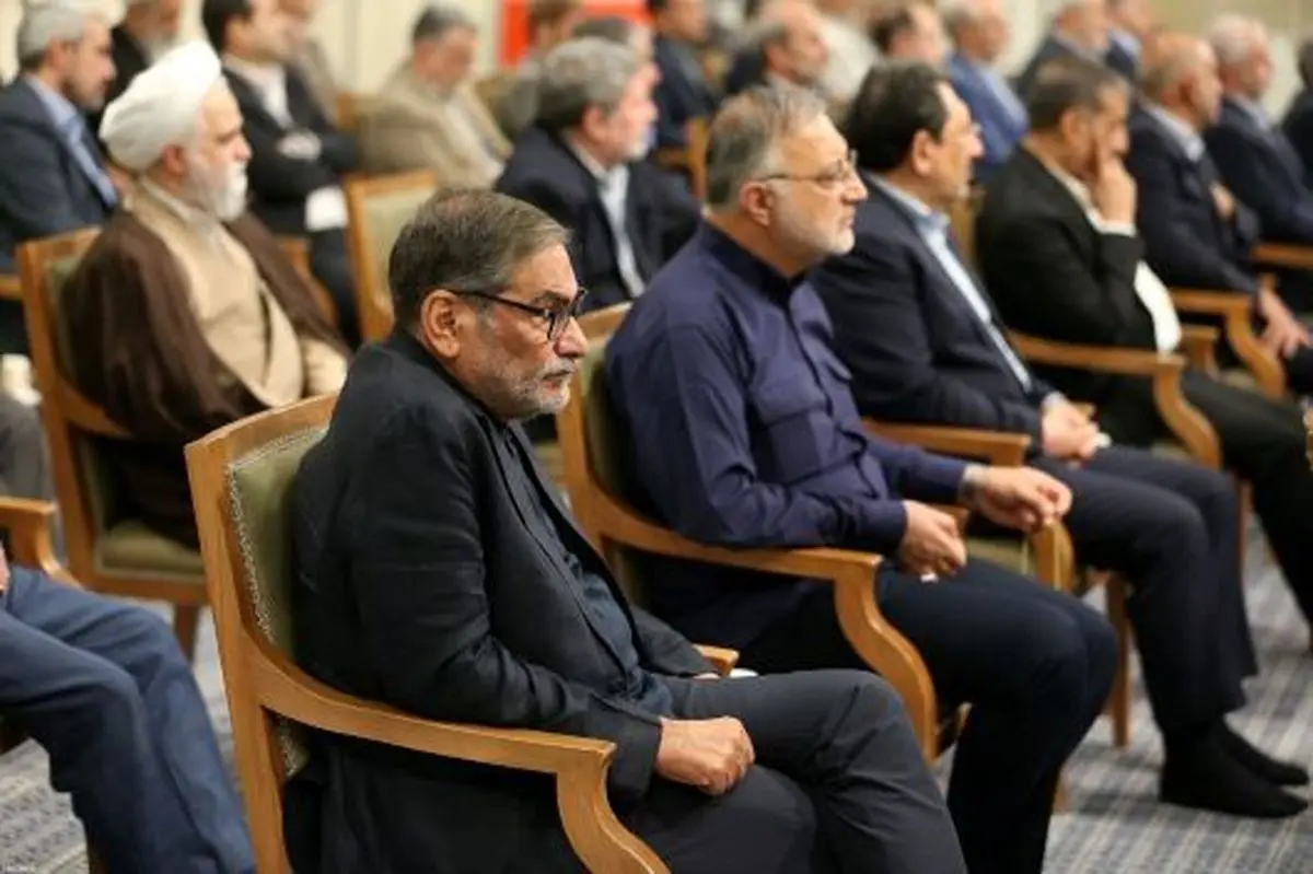 حضور علی شمخانی در دیدار اعضای هیات دولت با رهبر انقلاب