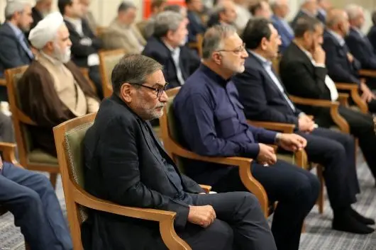 حضور علی شمخانی در دیدار اعضای هیات دولت با رهبر انقلاب