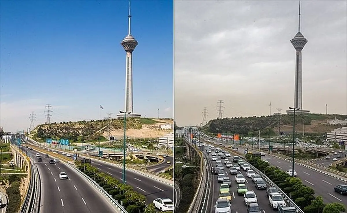 تشدید آلودگی هوا در تهران
