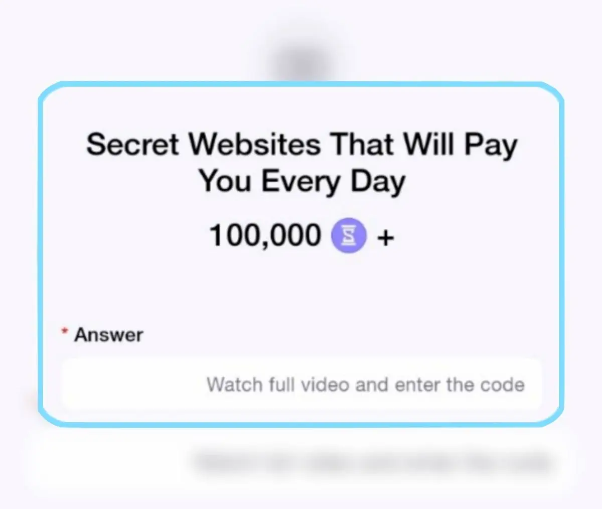 کد تسک Secret Website that will pay.. بازی تایم فارم امروز ۳ آبان ۱۴۰۳