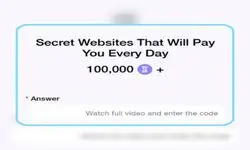 کد تسک Secret Website that will pay.. بازی تایم فارم امروز ۳ آبان ۱۴۰۳