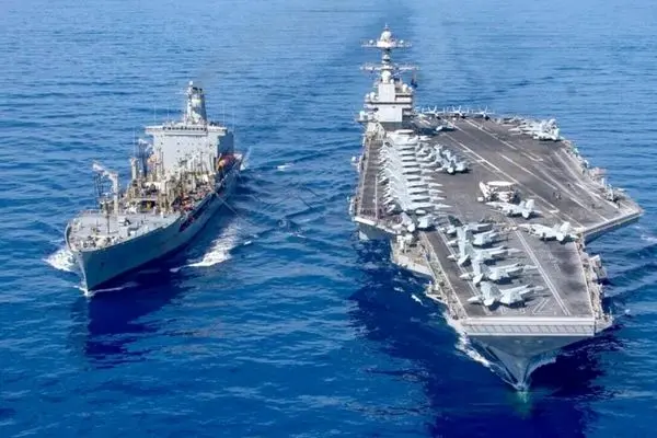 ویدیوی رسانه‌های اسرائیل از شبیه سازی هدف قرار دادن ناو آمریکا توسط ایران
