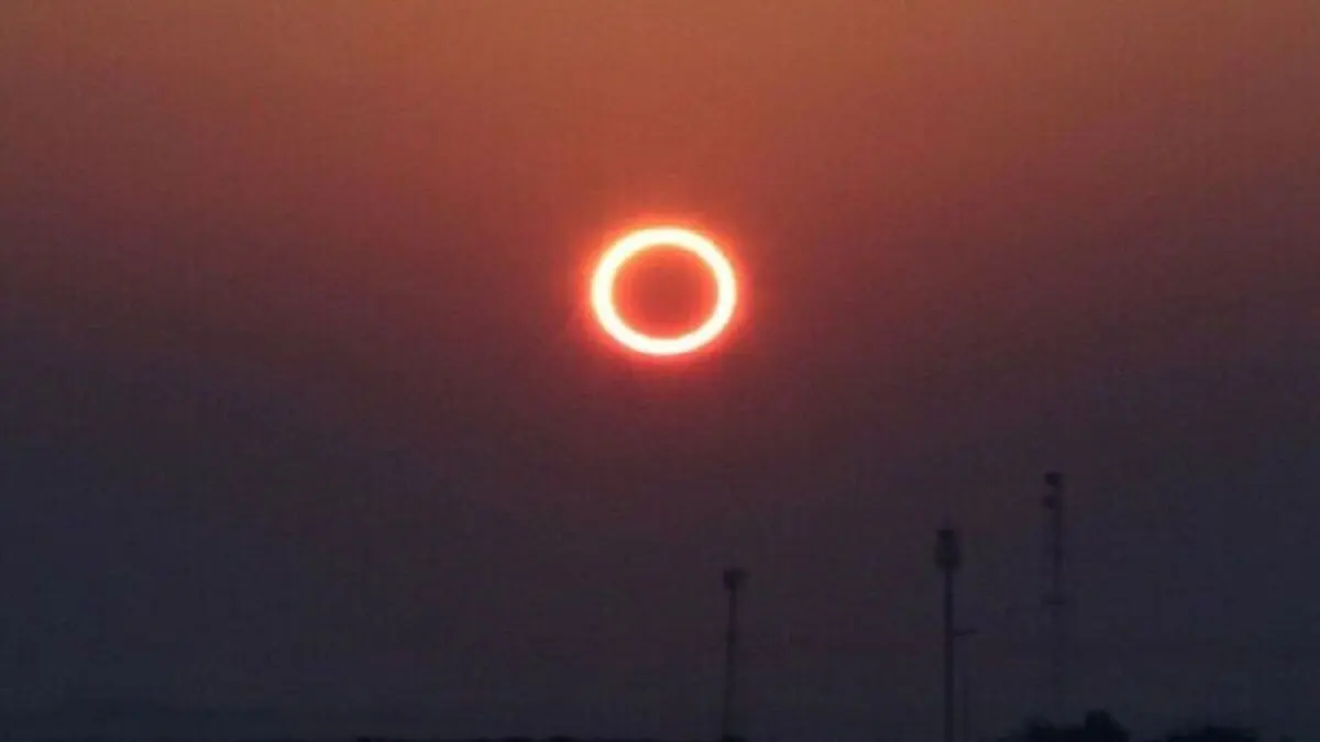وقوع دومین خورشیدگرفتگی امسال به صورت حلقوی