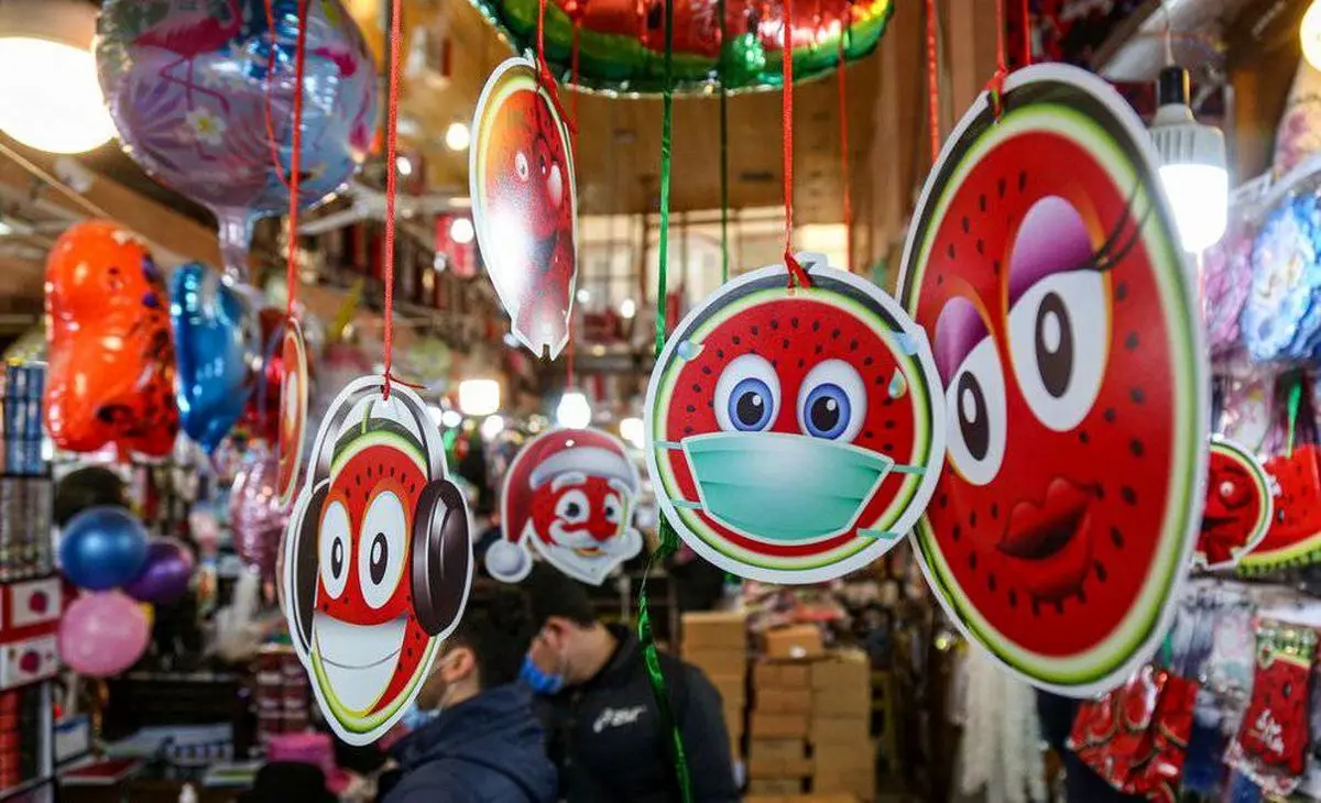 بازار تهران در آستانه شب یلدا + تصویر