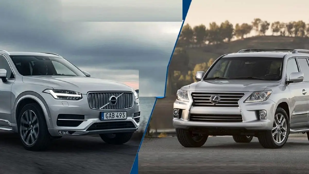 مقایسه ولوو XC90 با لکسوس LX570 + مشخصات فنی