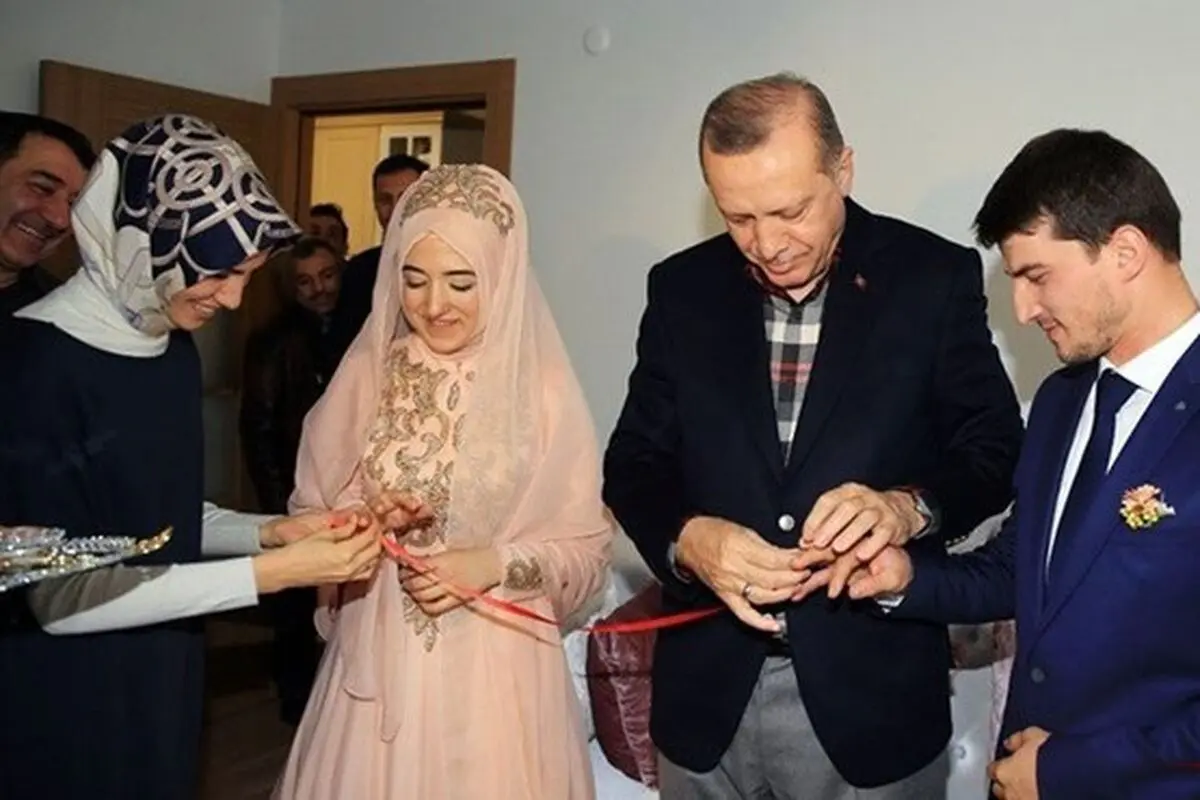 اردوغان در مراسم خواستگاری +تصویر