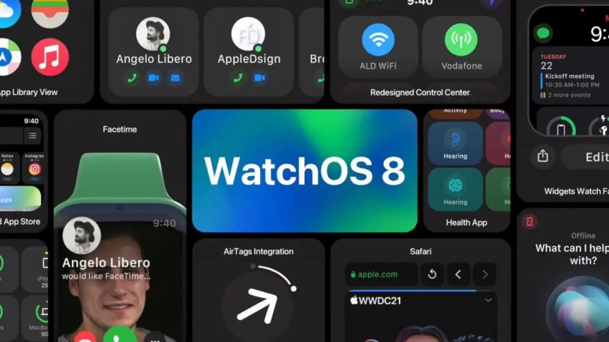 سیستم‌عامل WatchOS 8 رونمایی شد