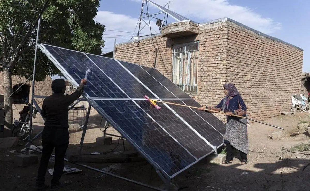 روستایی که با انرژی خورشیدی روشن است + تصویر