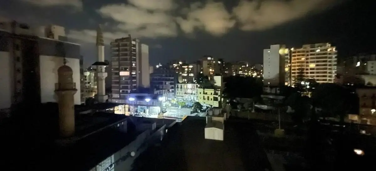 بیروت در تاریکی فرو رفت + تصویر