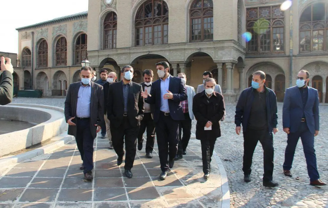 بازدید سرزده مهندس ضرغامی از عمارت تاریخی مسعودیه