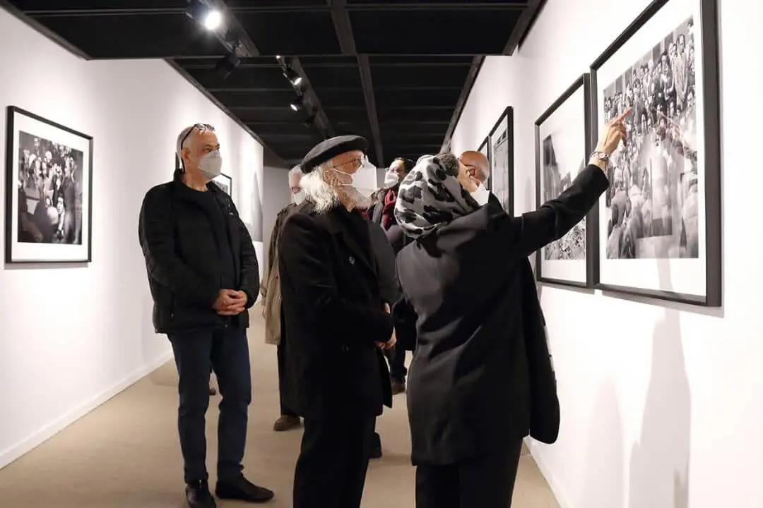 دیدار اساتید هنر از مهدی سحابی در موزه هنرهای معاصر تهران