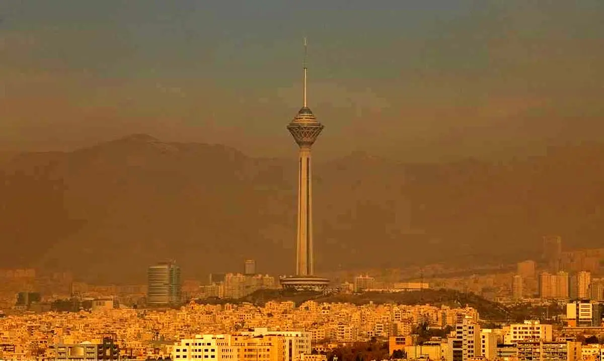 تهران دریای دود + تصویر