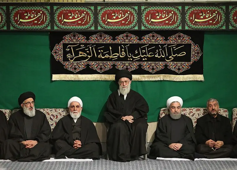 مراسم عزاداری شام شهادت حضرت فاطمه با حضور مقام معظم رهبری برگزار شد