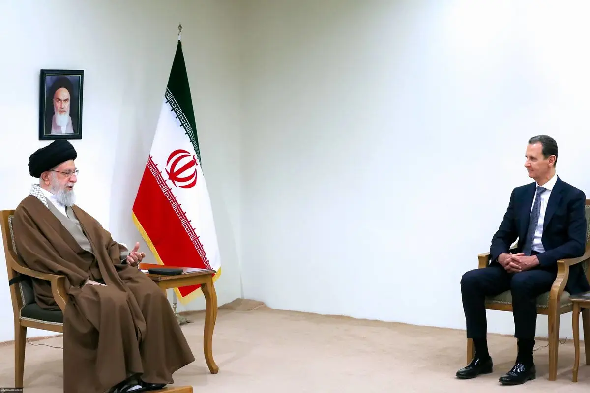 دیدار رییس جمهور سوریه و هیئت همراه با رهبر انقلاب