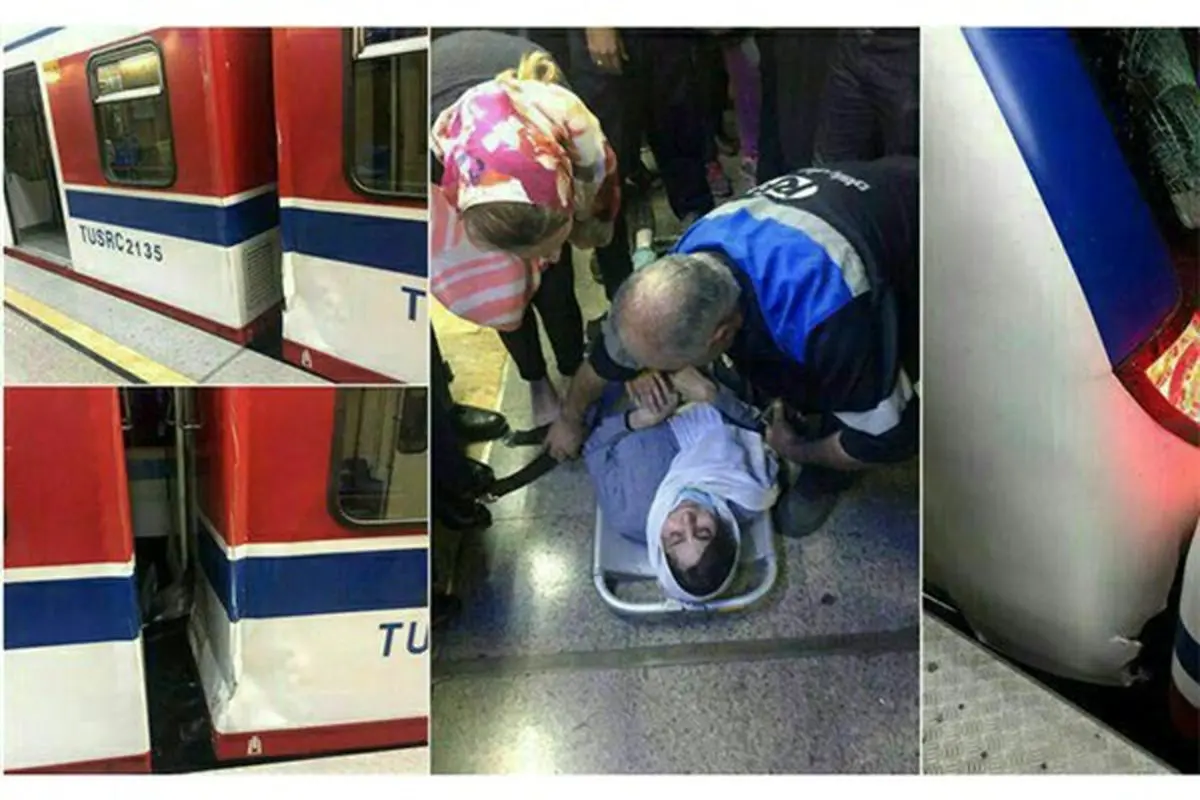 تصادف شدید ۲ قطار مترو تهران در ایستگاه طرشت +تصویر