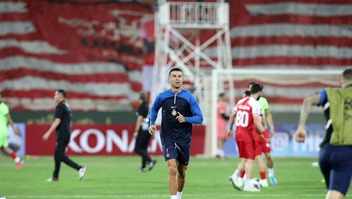 تصویر لو رفته از پشت پرده ناکامی کریستیانو رونالدو در گلزنی به پرسپولیس