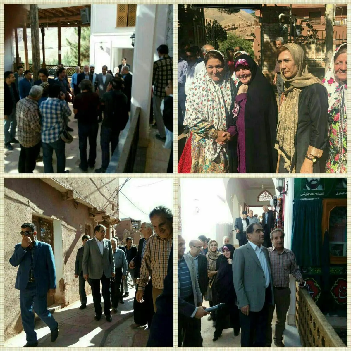 وزیر بهداشت و همسرش در نظنز +تصویر