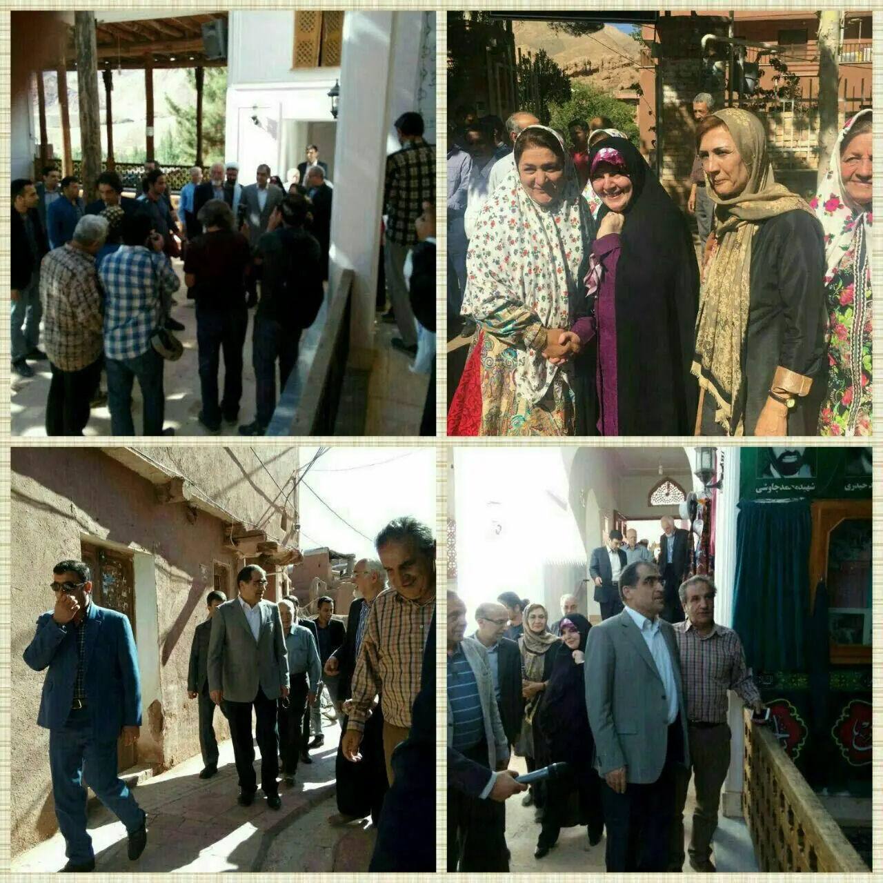 وزیر بهداشت و همسرش در نظنز +تصویر