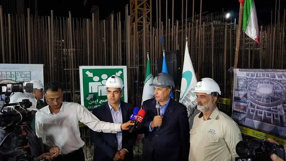 بتنریزی بخشی از رآکتور واحد دوم نیروگاه اتمی بوشهر
