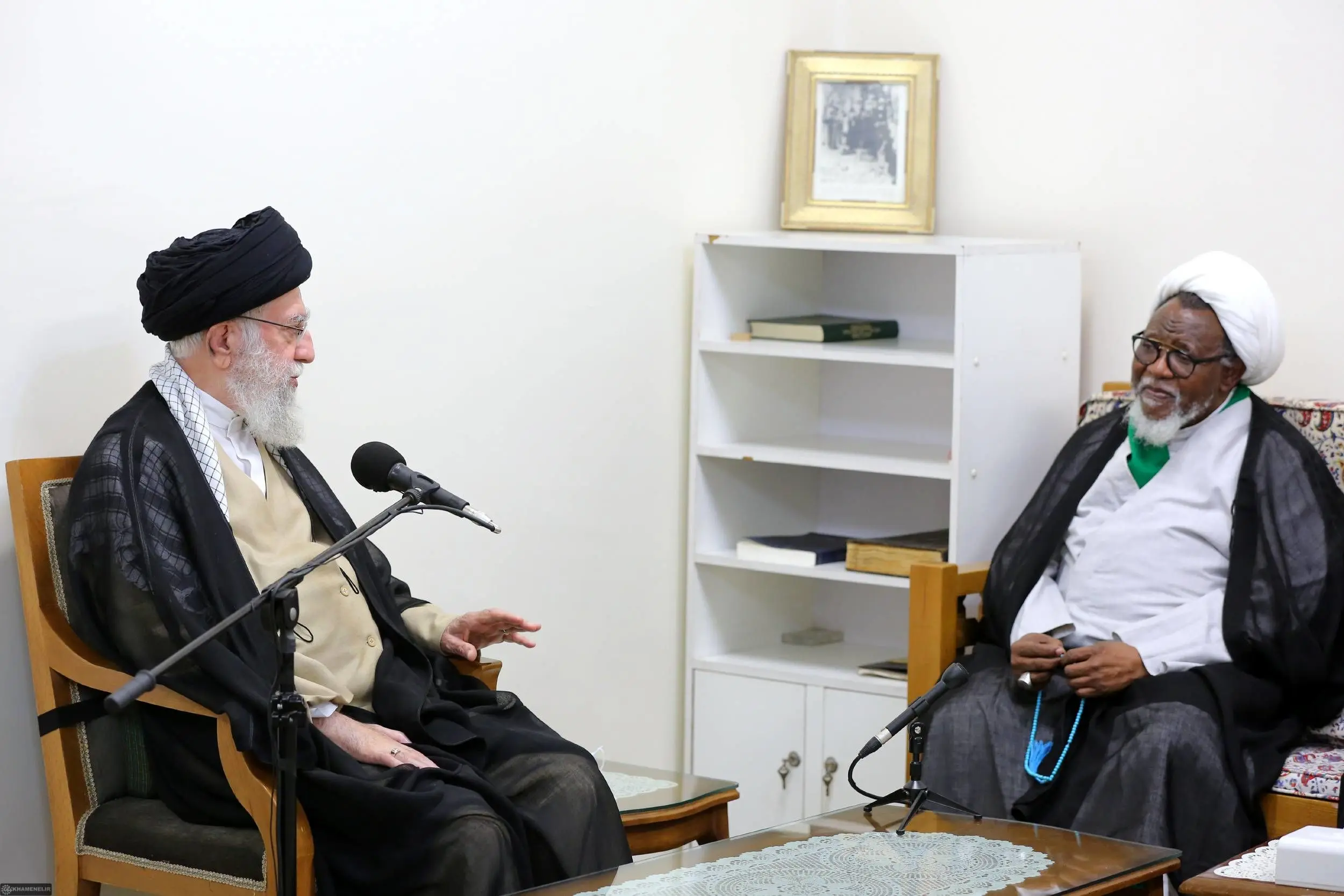 دیدار شیخ ابراهیم زکزاکی رهبر جنبش اسلامی نیجریه با رهبر انقلاب
