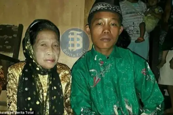 ازدواج نوجوان ۱۶ ساله با پیرزن ۷۱ ساله! +تصویر