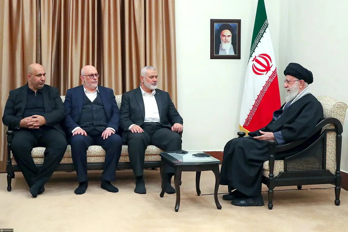 دیدار اسماعیل هنیه رئیس دفتر سیاسی حماس با رهبر انقلاب
