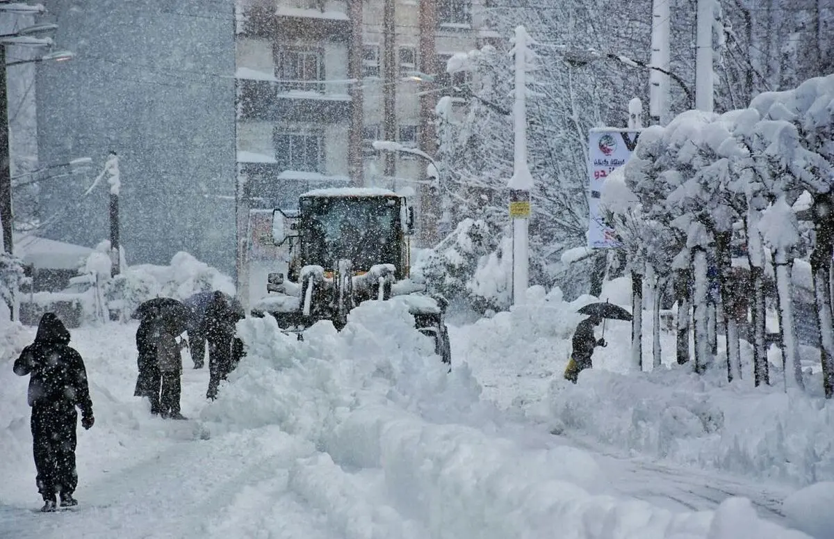 بارش برف و باران در اکثر مناطق کشور
