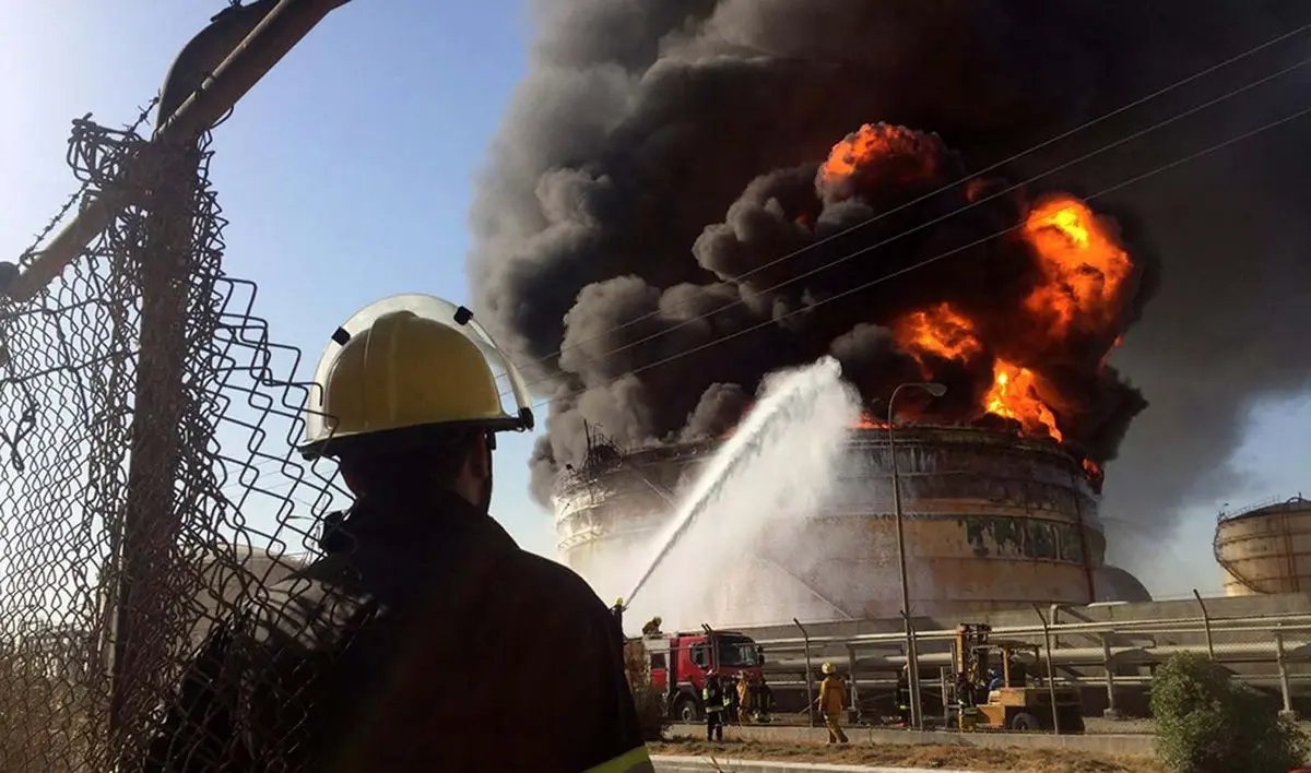 آتش‌سوزی در پتروشیمی آبادان