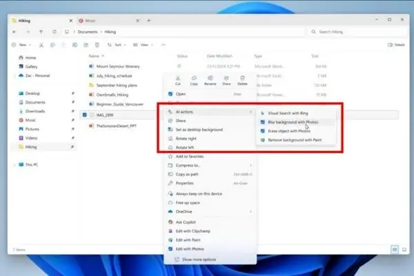 مایکروسافت قابلیت AI Actions را در ویندوز ۱۱ اختیاری کرد

