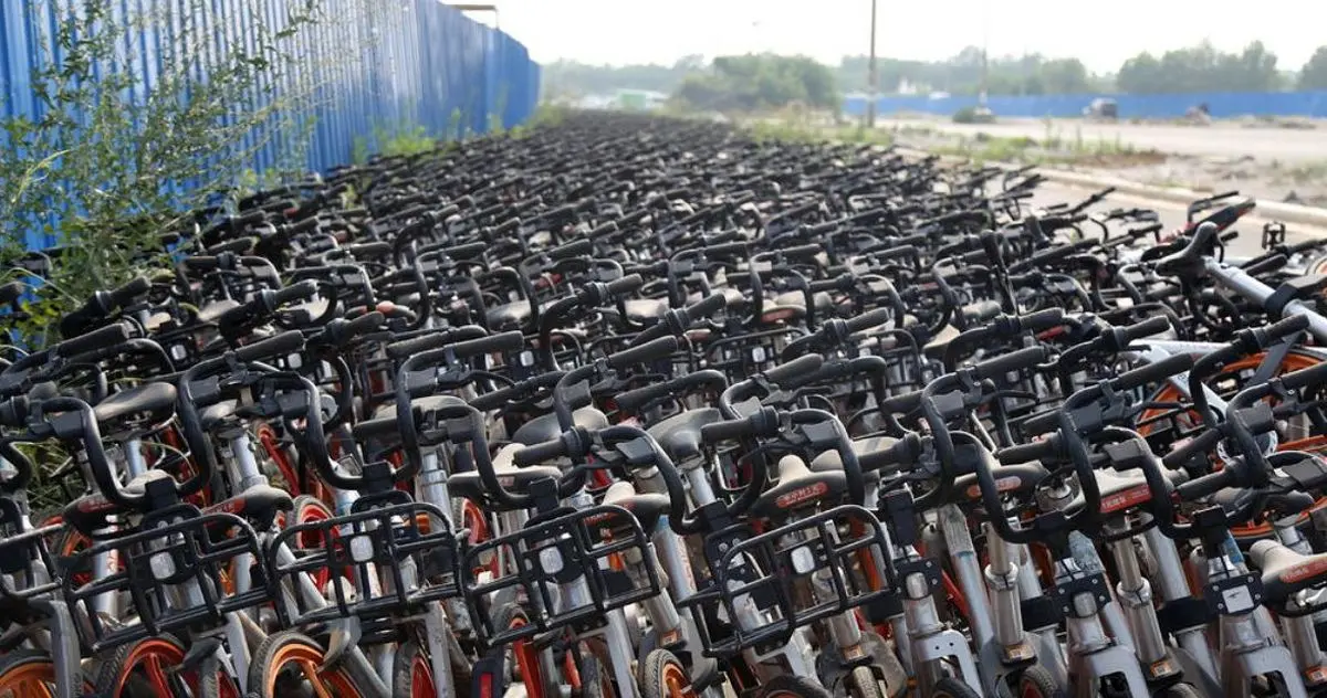 پارکینگ دوچرخه ها در چین + تصویر | رسانه خبری اینتیتر