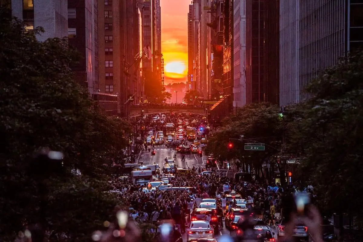 غروب خورشید نیویورک + تصویر | رسانه خبری اینتیتر