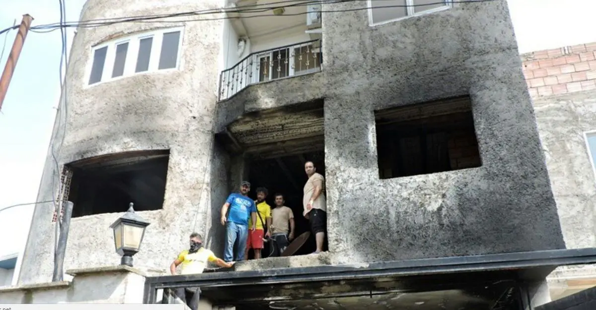 ذخیره سازی بنزین، منزل را به آتش کشید