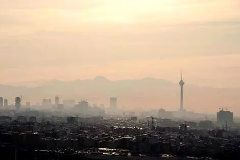 هوای تهران در مرز آلودگی