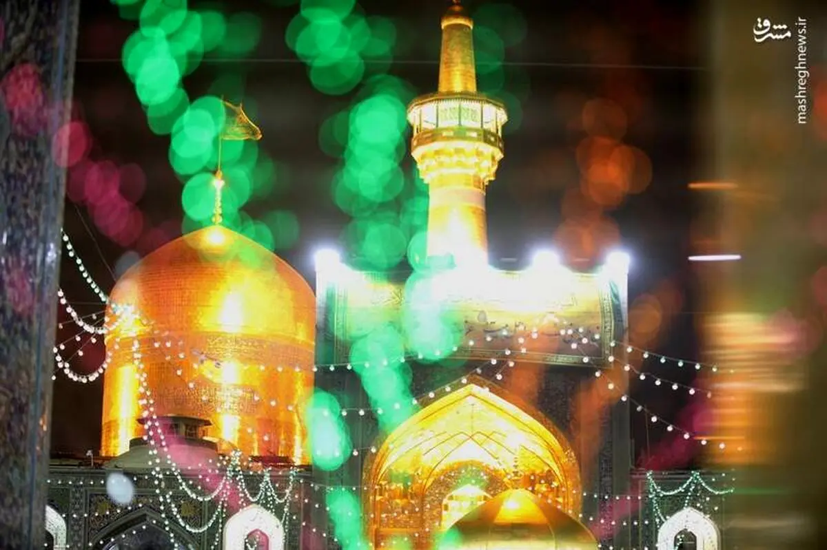 عکس | حال و هوا حرم رضوی در شب میلاد حضرت زهرا(س)