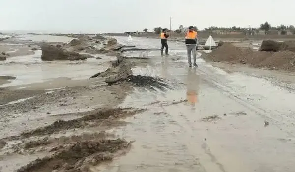 سیلاب ۲ محور در استان گلستان را مسدود کرد