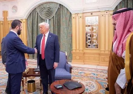 دیدار ترامپ و جولانی با حضور محمد بن‌ سلمان