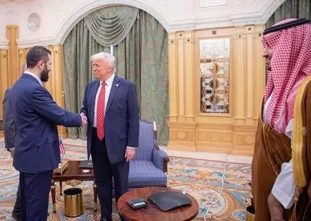 دیدار ترامپ و جولانی با حضور محمد بن‌ سلمان