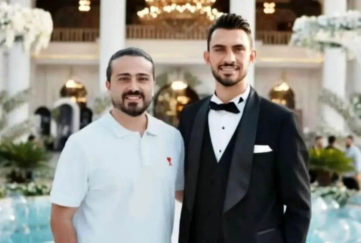 عکسی از مهاجم استقلال در رخت دامادی