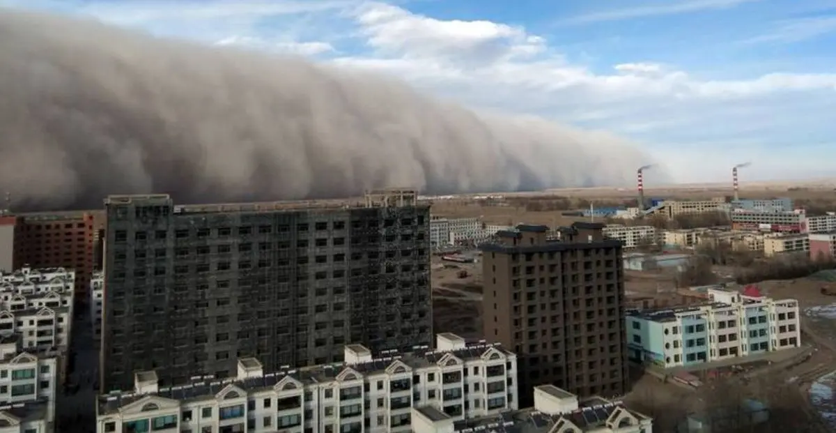 لحظه وحشتناک طوفان شن + ویدیو | رسانه خبری اینتیتر طوفان شن در چین