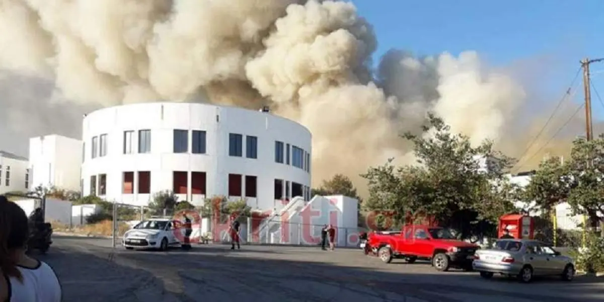 آتش سوزی مهیب در دانشگاه کرت یونان